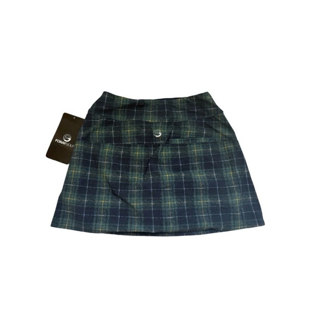 Foray Golf x Nature Valley Navy Green Plaid Skort Skirt Limited Edition Small - Picture 3 of 10